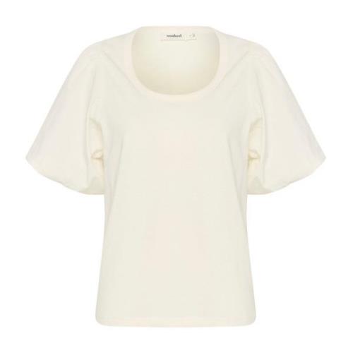 Puff Sleeve Blouse Whisper White Soaked in Luxury , White , Dames