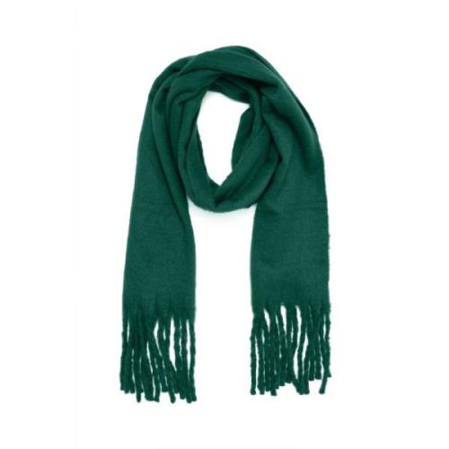 Zacht Geblokt Sjaal Aventurine Accessoire Kaffe , Green , Dames