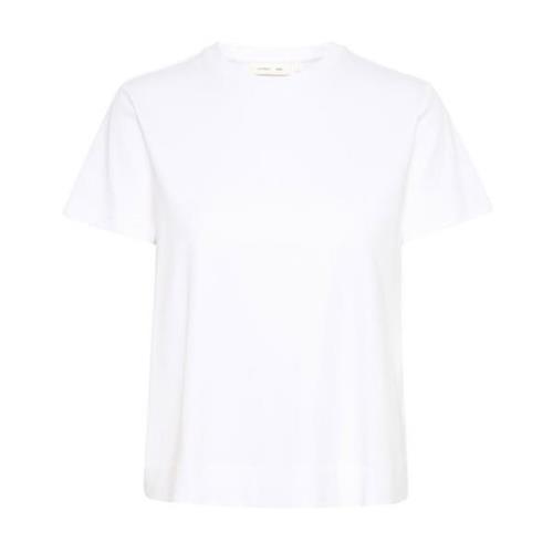 Klassieke Witte Tee Top InWear , White , Dames