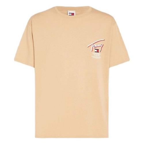 Reg 3D Street Signature T-shirt Tommy Hilfiger , Beige , Heren