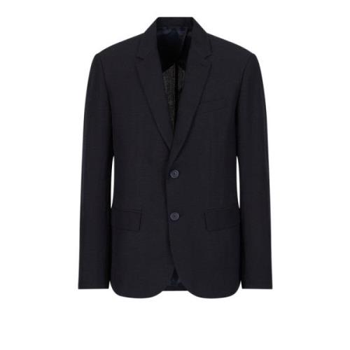 Navy Linnen Viscose Blazer Set Armani Exchange , Blue , Heren