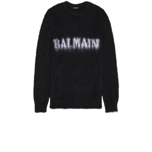 Stijlvolle Gebreide Collectie Balmain , Black , Heren