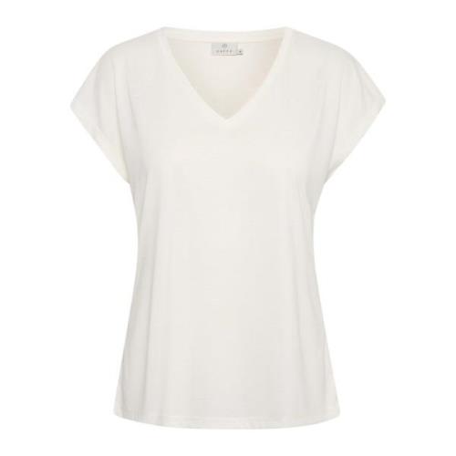 T-Shirts Kaffe , White , Dames