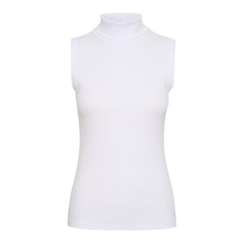 Rollneck Top Pure White InWear , White , Dames