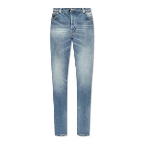 Jeans met licht toelopende pijpen Saint Laurent , Blue , Heren