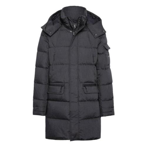 B Tech Parka In Technische Stof En Ganzendons Boggi Milano , Gray , He...