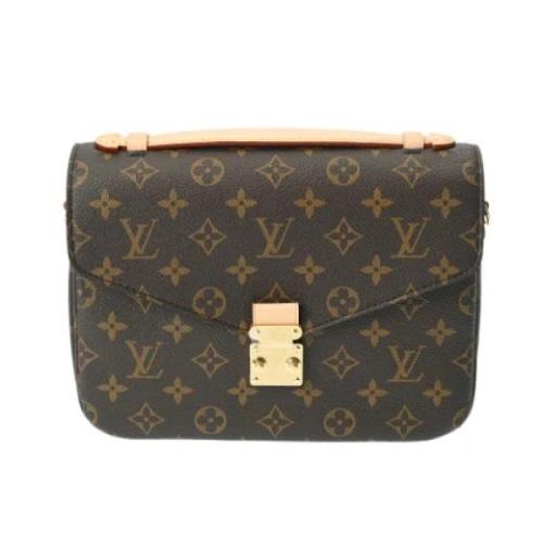 Pre-owned Canvas handbags Louis Vuitton Vintage , Brown , Dames