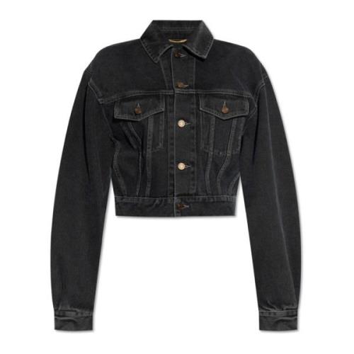 Denim jas Saint Laurent , Black , Dames