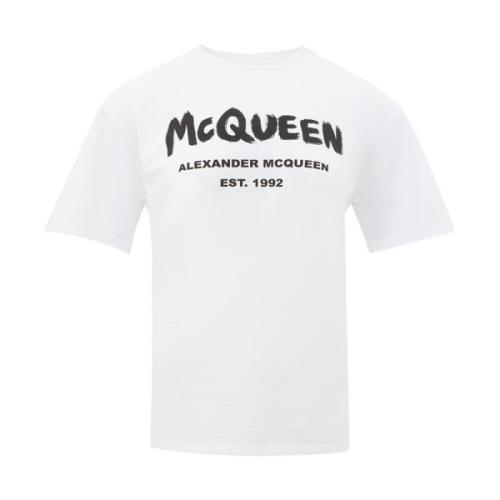 Witte Tee McQueen Stijl Alexander McQueen , White , Dames