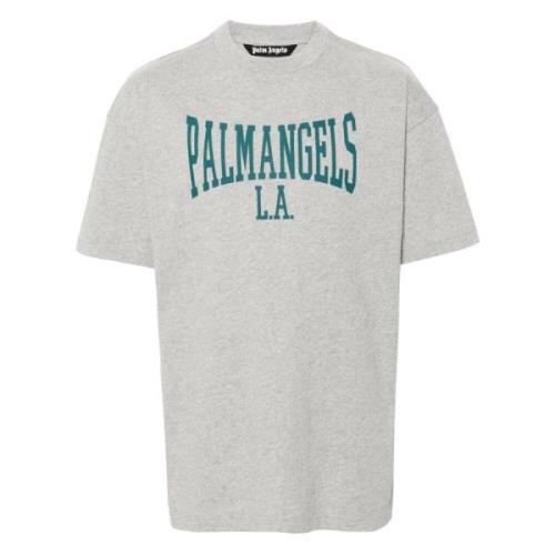 Klassieke College Tee Palm Angels , Gray , Heren