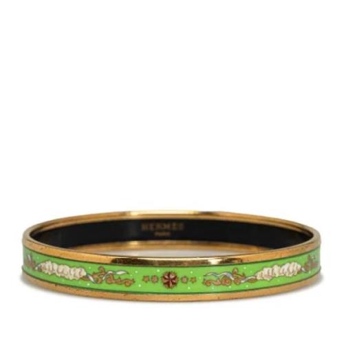 Pre-owned Metal bracelets Hermès Vintage , Green , Dames