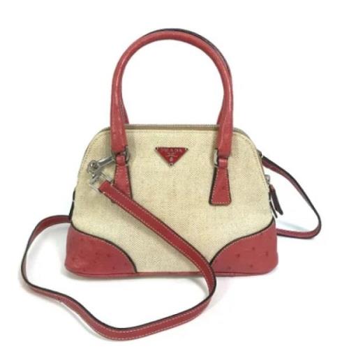 Pre-owned Fabric prada-bags Prada Vintage , Beige , Dames