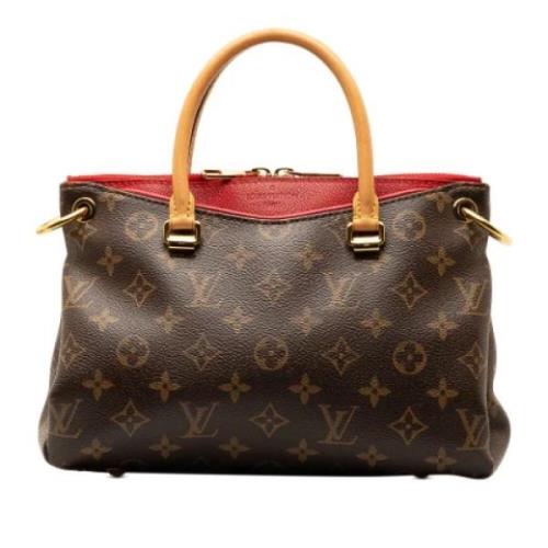 Pre-owned Canvas handbags Louis Vuitton Vintage , Brown , Dames