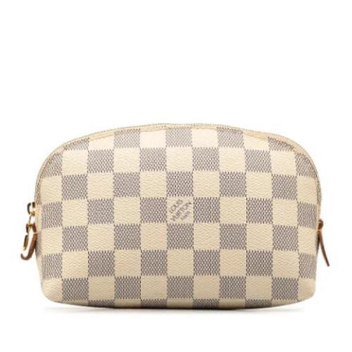 Pre-owned Canvas wallets Louis Vuitton Vintage , White , Dames