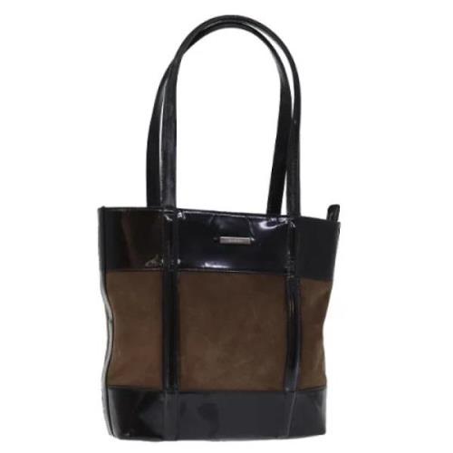 Pre-owned Suede totes Gucci Vintage , Brown , Dames