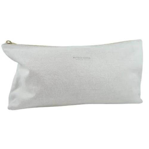 Pre-owned Fabric pouches Bottega Veneta Vintage , White , Dames