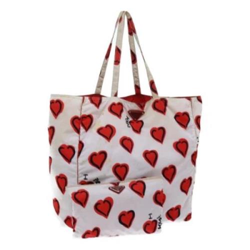 Pre-owned Nylon totes Prada Vintage , Red , Dames