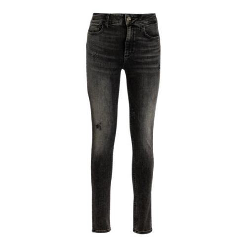 Ripped Skinny Jeans met Pailletten Liu Jo , Gray , Dames