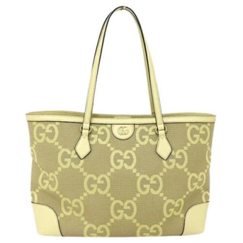 Pre-owned Canvas gucci-bags Gucci Vintage , Yellow , Dames