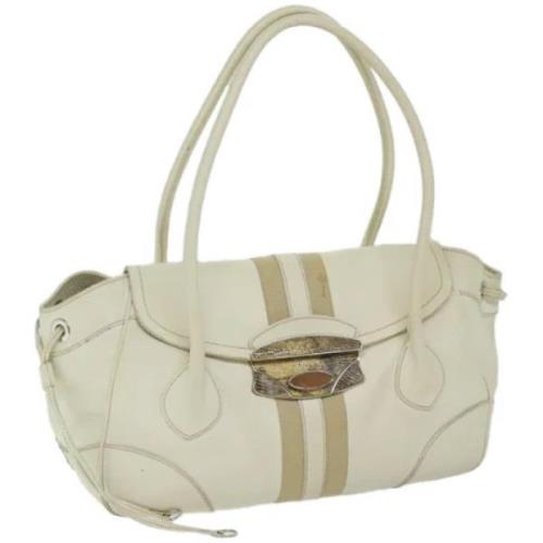 Pre-owned Leather prada-bags Prada Vintage , White , Dames