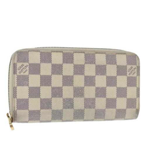 Pre-owned Canvas wallets Louis Vuitton Vintage , White , Dames