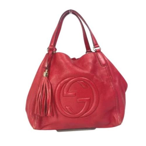 Pre-owned Leather gucci-bags Gucci Vintage , Red , Dames