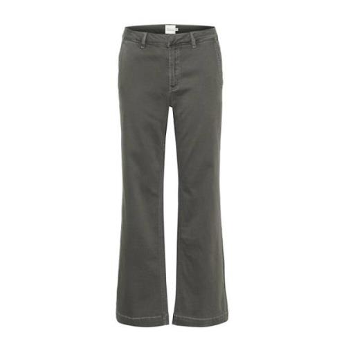 Bosnacht Straight-Leg Broek My Essential Wardrobe , Green , Dames