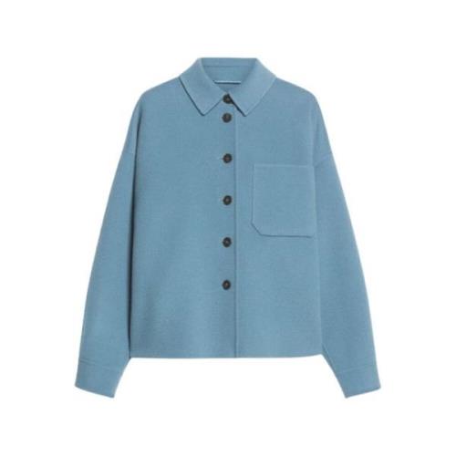 Zuiver wollen overhemdjasje Max Mara Weekend , Blue , Dames