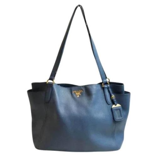 Pre-owned Leather prada-bags Prada Vintage , Blue , Dames