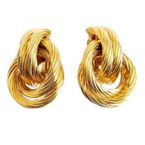 Pre-owned Mesh earrings Givenchy Pre-owned , Yellow , Dames