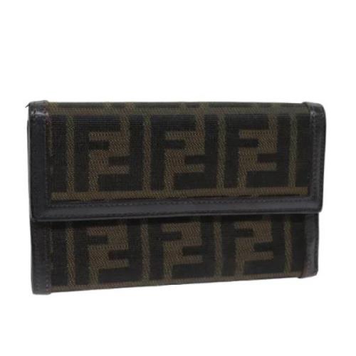 Pre-owned Canvas wallets Fendi Vintage , Brown , Dames