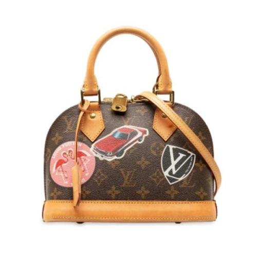 Pre-owned Leather handbags Louis Vuitton Vintage , Brown , Dames