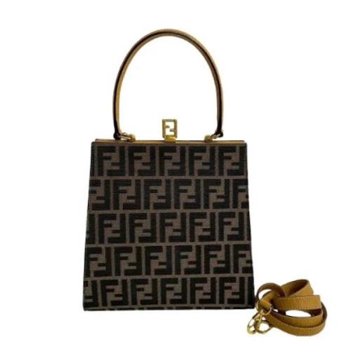 Pre-owned Canvas handbags Fendi Vintage , Brown , Dames