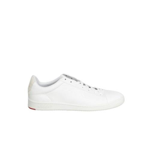 Witte Leren Lage Top Trainers le coq sportif , White , Dames