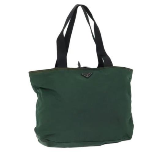 Pre-owned Nylon totes Prada Vintage , Green , Dames