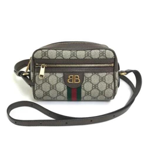 Pre-owned Canvas gucci-bags Gucci Vintage , Beige , Dames