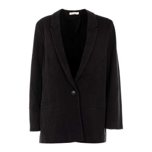 Elegante Zwarte Blazer voor Vrouwen Sun68 , Black , Dames