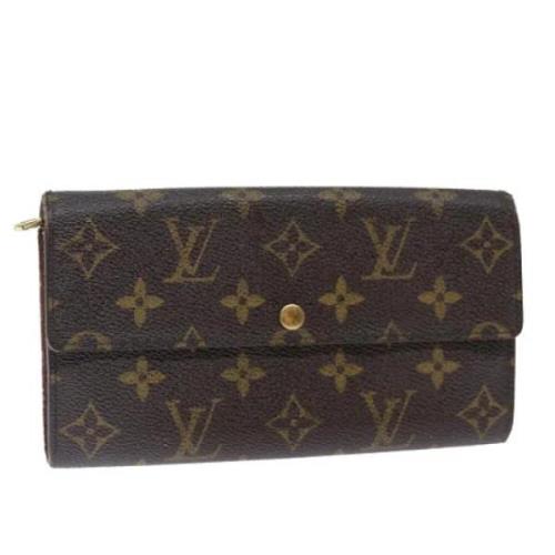 Pre-owned Canvas wallets Louis Vuitton Vintage , Brown , Dames