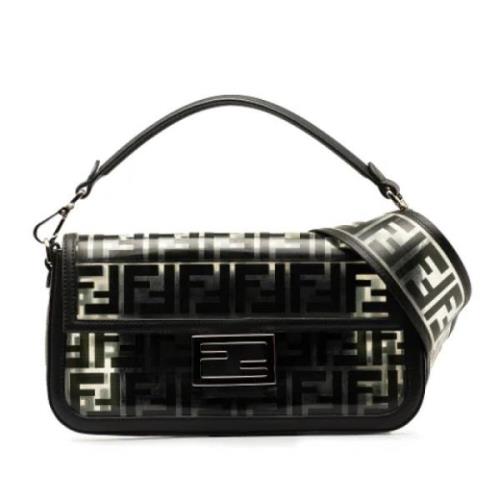 Pre-owned Leather handbags Fendi Vintage , Black , Dames