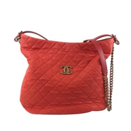 Pre-owned Leather shoulder-bags Chanel Vintage , Red , Dames