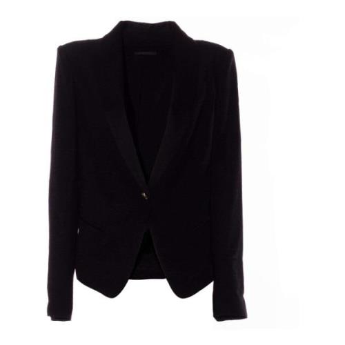 Zwarte zomerblazer voor dames Patrizia Pepe , Black , Dames