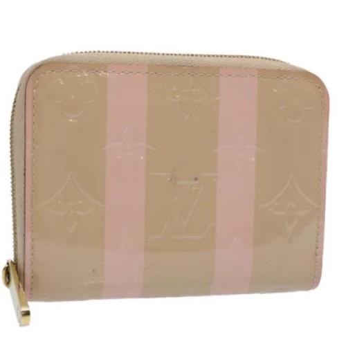 Pre-owned Leather wallets Louis Vuitton Vintage , Pink , Dames