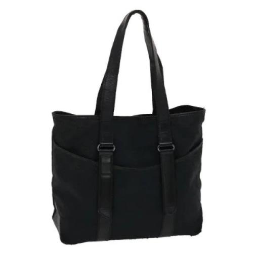 Pre-owned Leather totes Gucci Vintage , Black , Dames