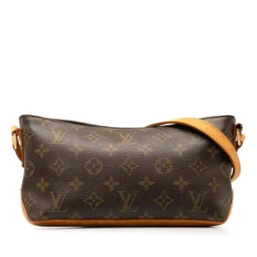 Pre-owned Canvas handbags Louis Vuitton Vintage , Brown , Dames