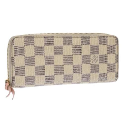 Pre-owned Canvas wallets Louis Vuitton Vintage , White , Dames