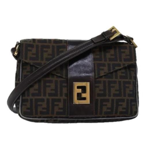 Pre-owned Canvas fendi-bags Fendi Vintage , Black , Dames