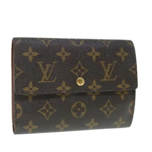 Pre-owned Canvas wallets Louis Vuitton Vintage , Brown , Dames