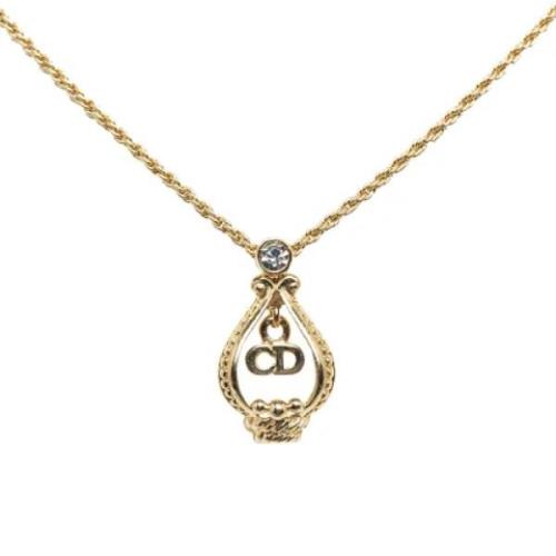 Pre-owned Yellow Gold necklaces Dior Vintage , Yellow , Dames