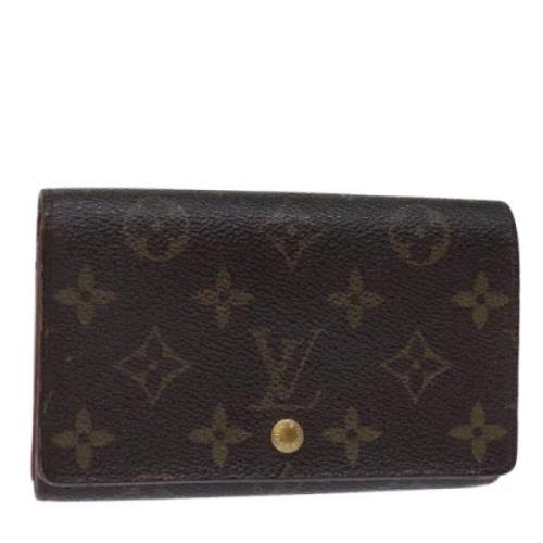 Pre-owned Canvas wallets Louis Vuitton Vintage , Brown , Dames