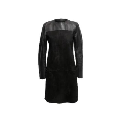 Pre-owned Leather dresses Celine Vintage , Black , Dames